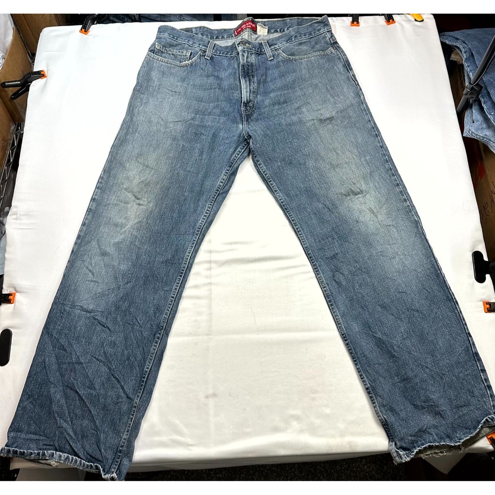 Vintage‎ Y2K Levi's 529 Low Rise Straight Jeans Mens 38x32 Blue Cotton Denim
